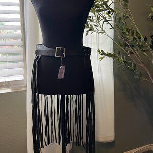 Claire's Metal Studded Fringe Belt (NEW)